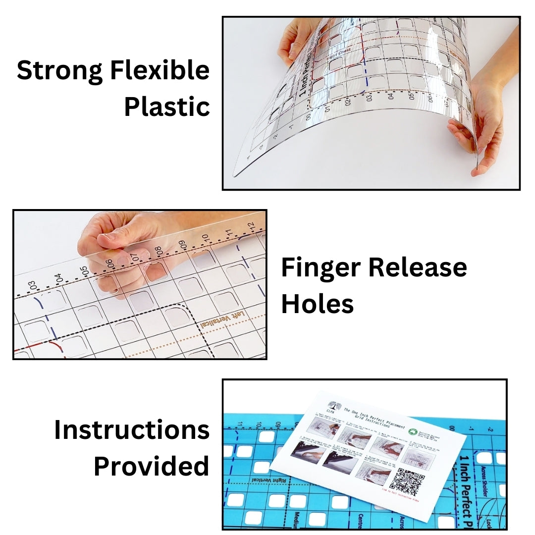 T-Shirt Ruler — Full Shirt Coverage key features and HTV, DTF, sublimation and embroidery placement