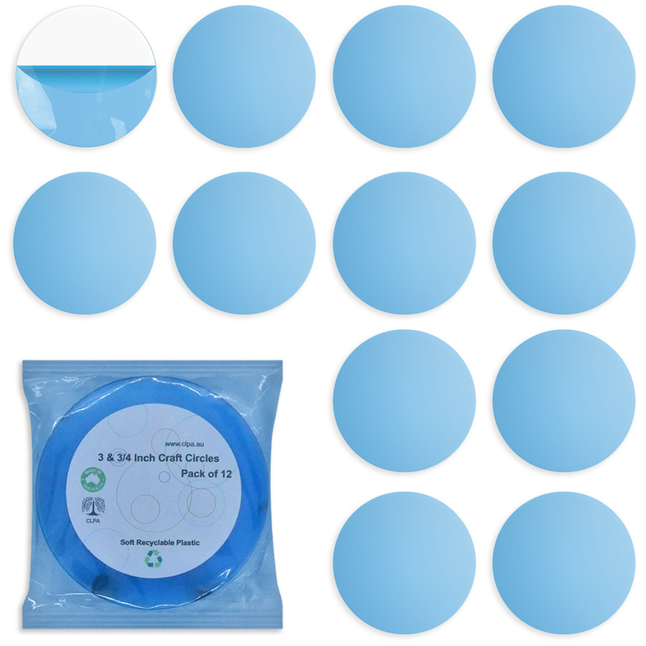 3.75" Clear Craft Circles — primary product image
