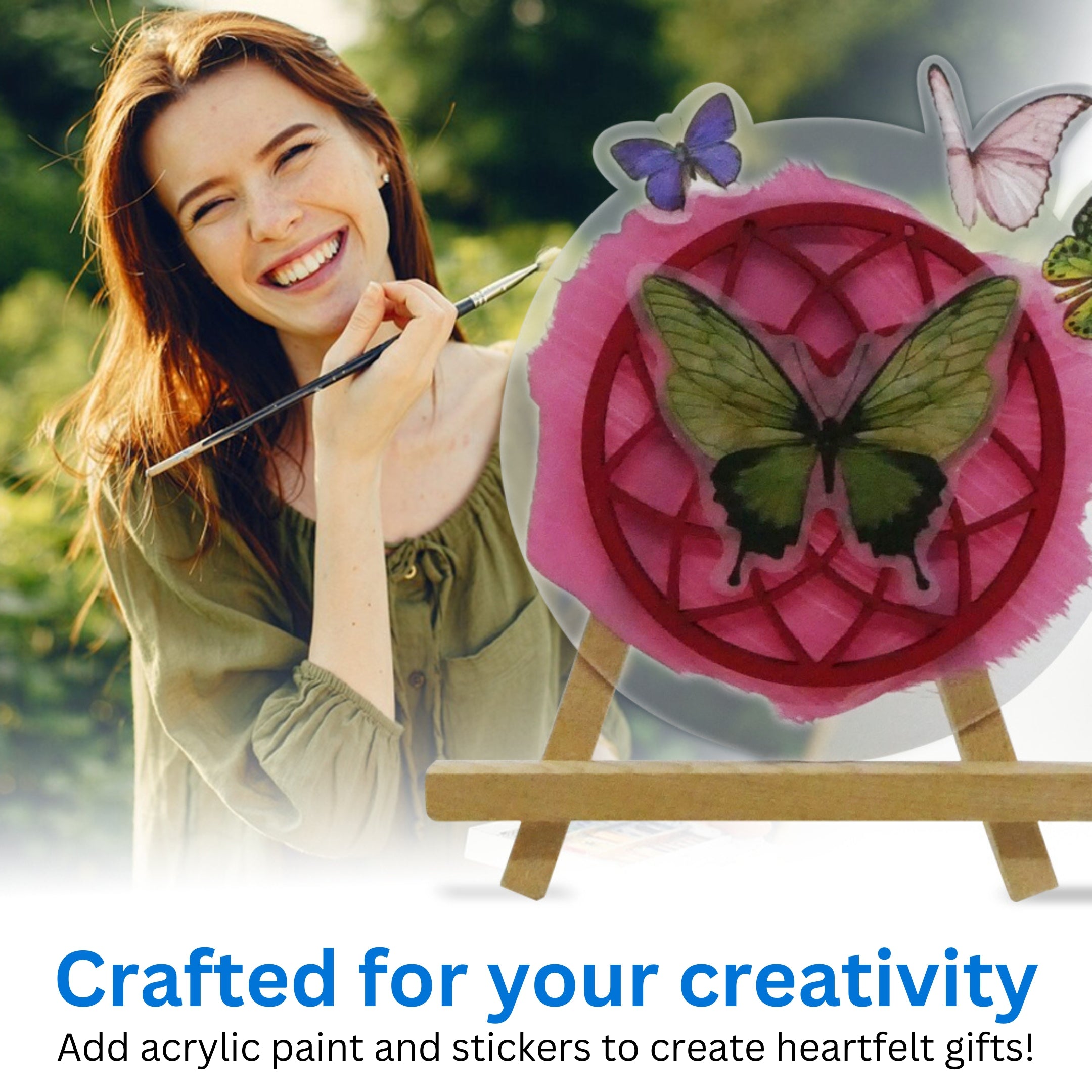 3.75" Clear Craft Circles key features and 12-pack for resin, sublimation and painting projects