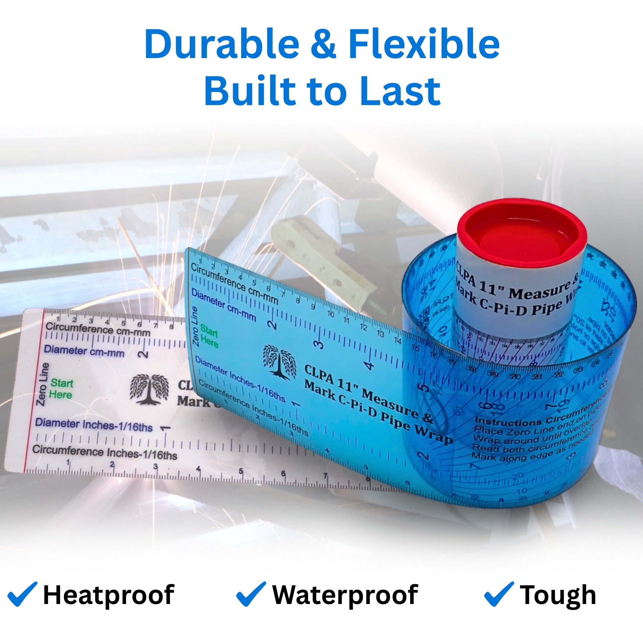 CLPA Pipe Wrap — 11" Wrap-Around Pipe Marking Tool
