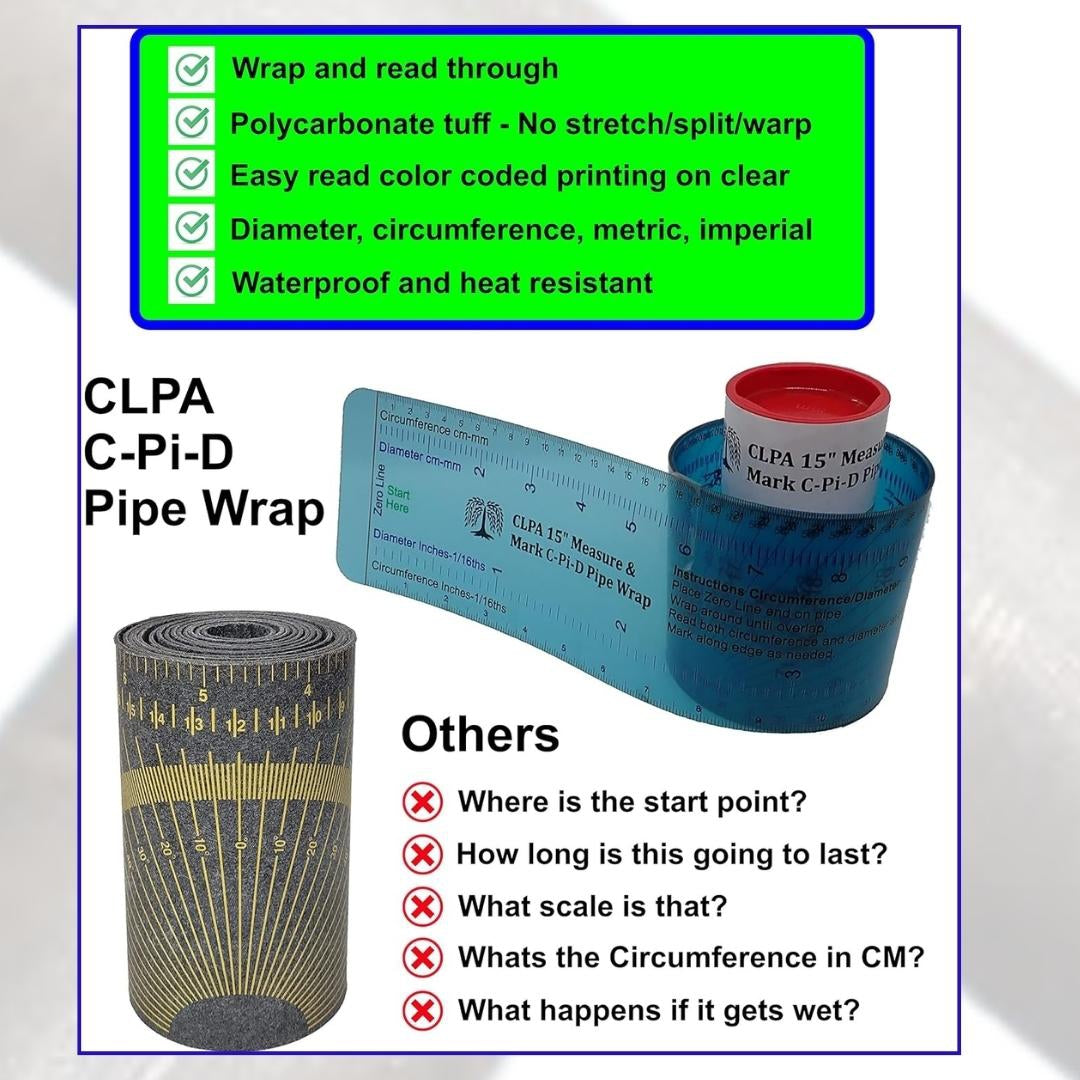 C-Pi-D "Measure and Mark" Pipe Wrap