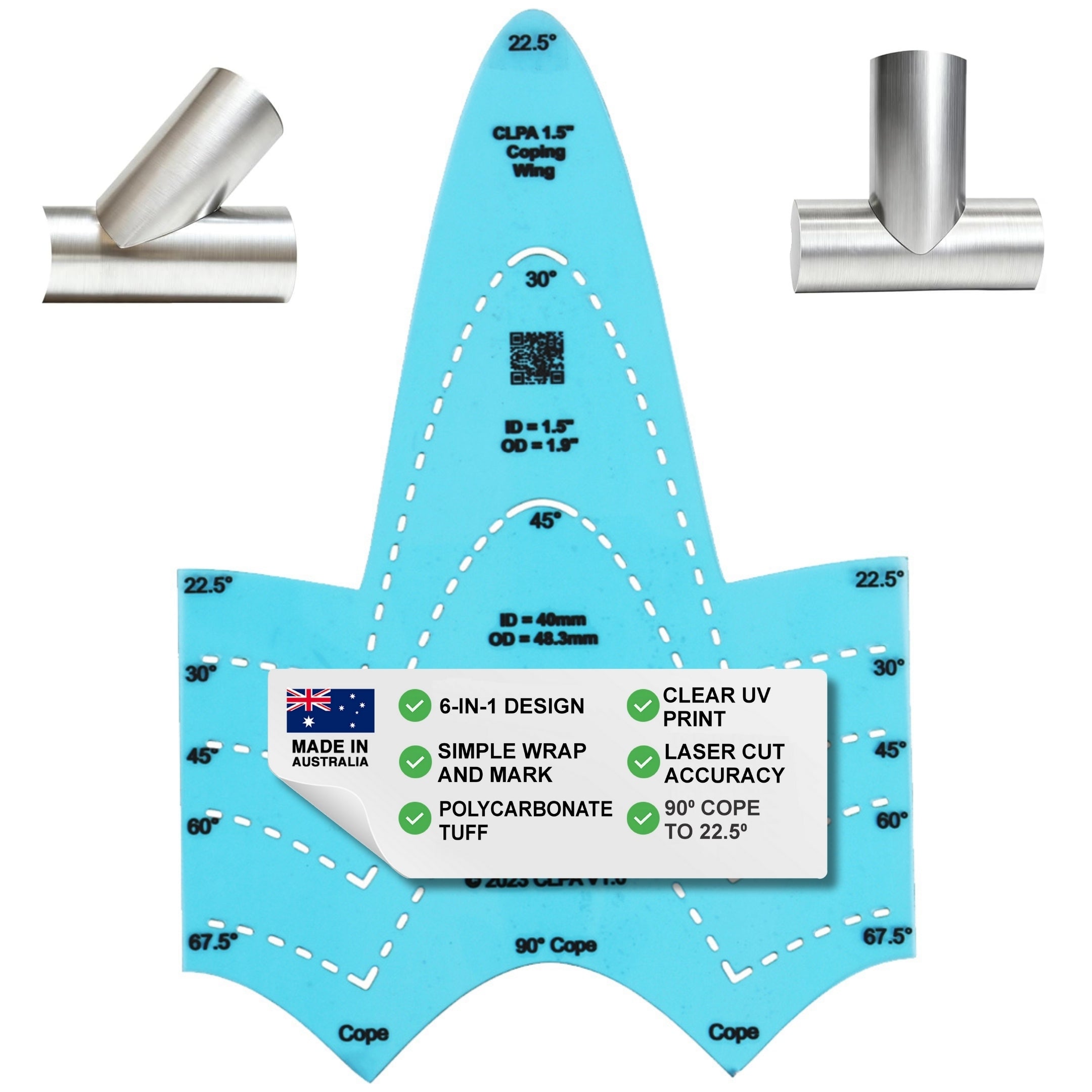 Coping Wing — 1-1/2" ID Pipe — primary product image alternative