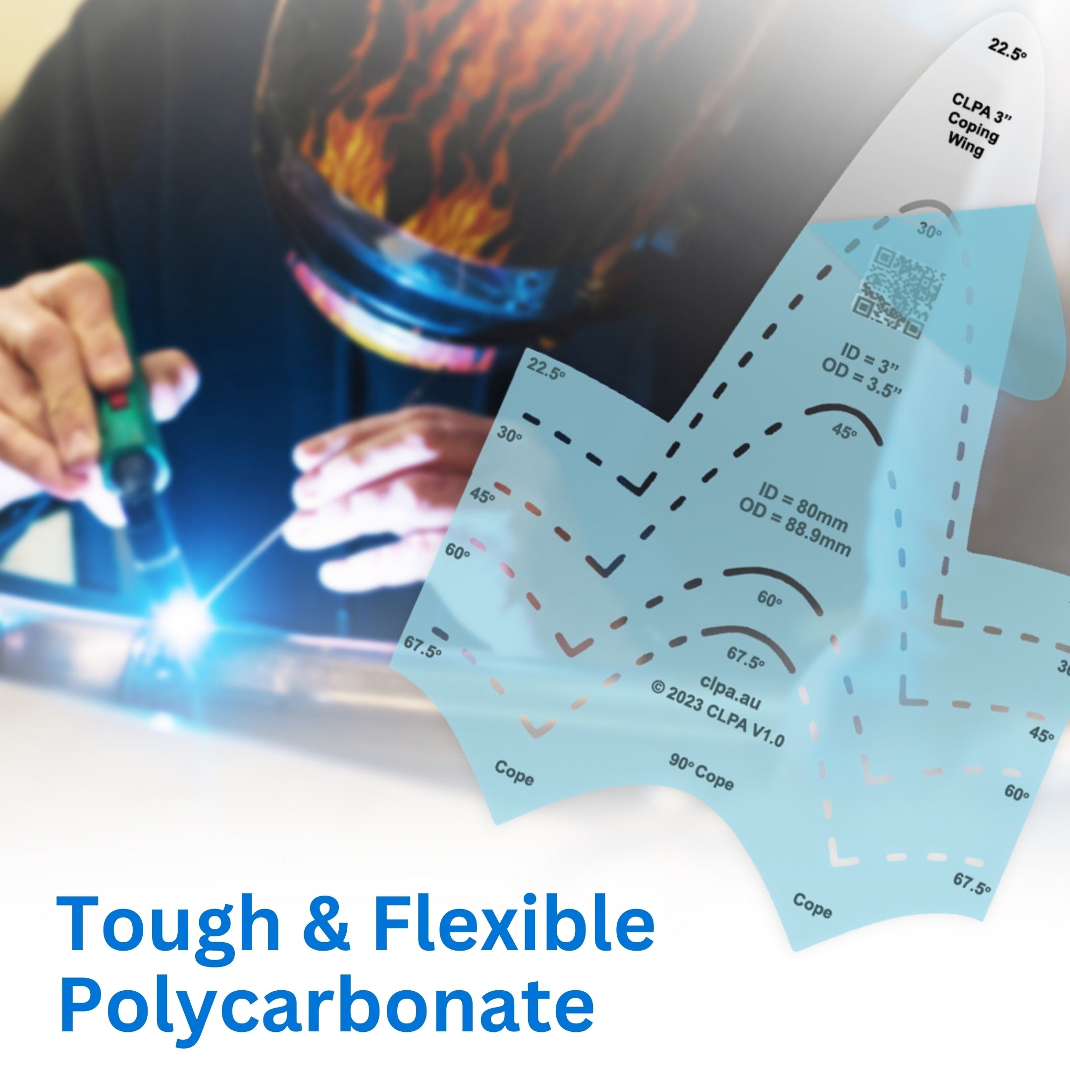 3" ID Coping Wing for welders, pipefitters and fabricators