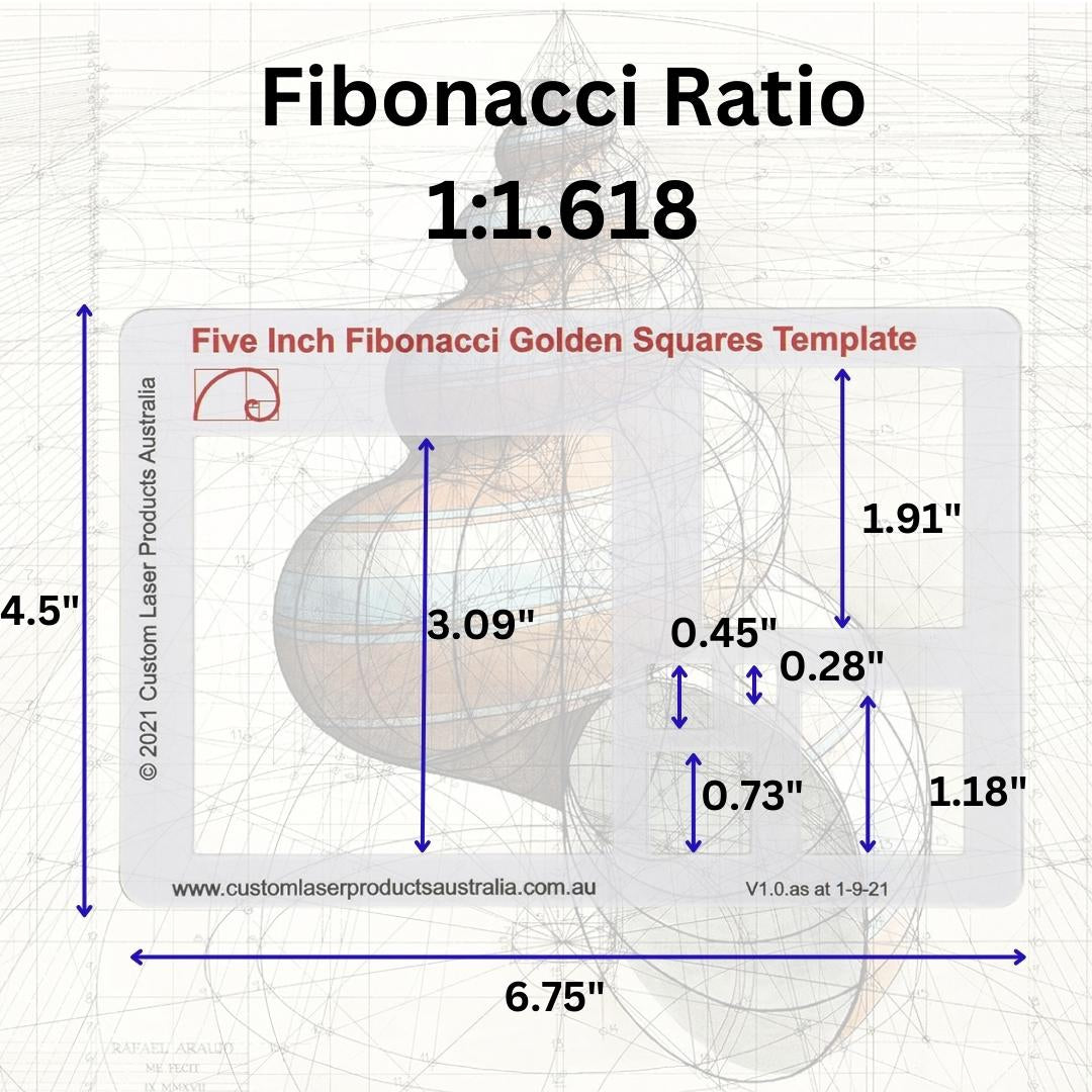 Fibonacci Circle/Square/Star Drawing Template