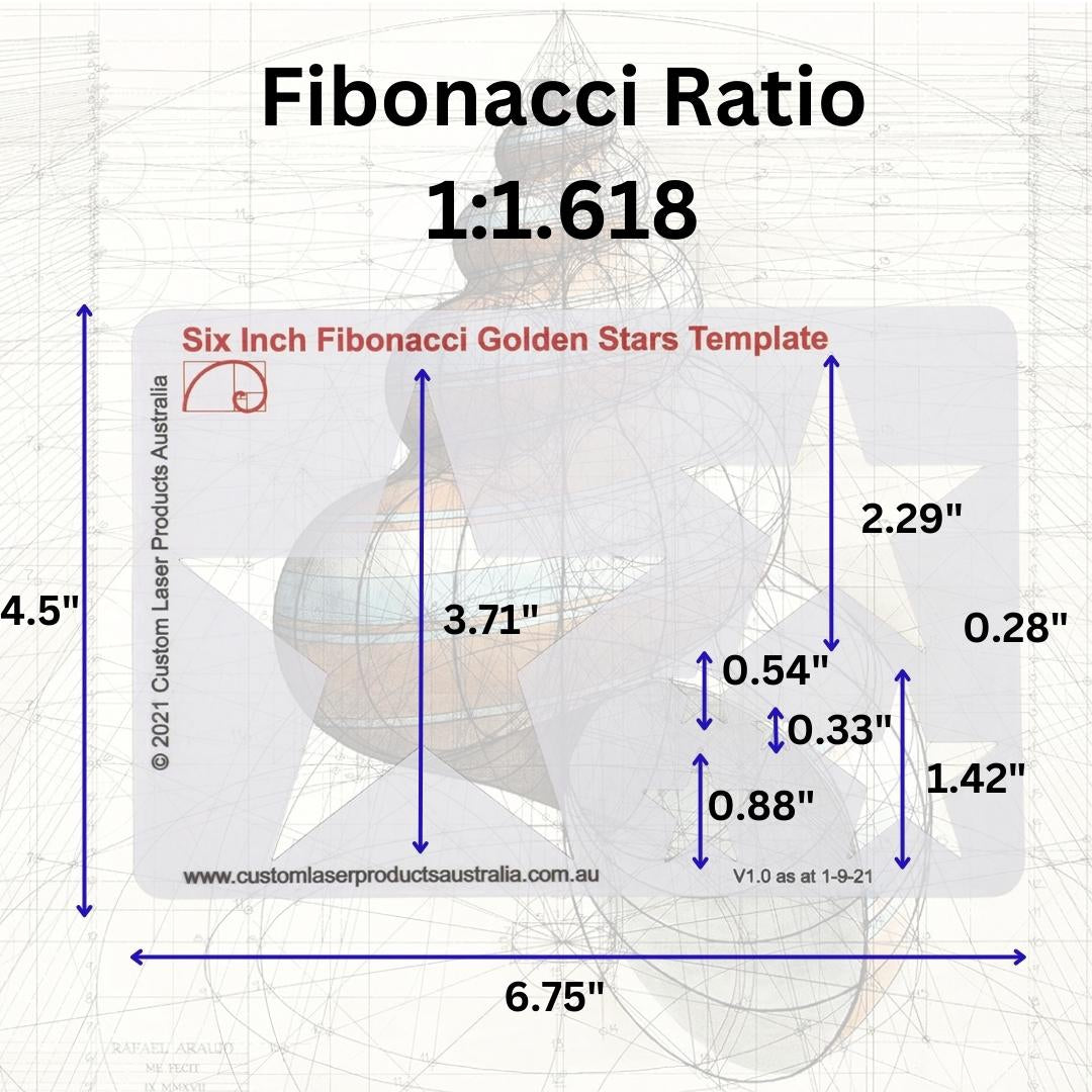 Fibonacci Circle/Square/Star Drawing Template