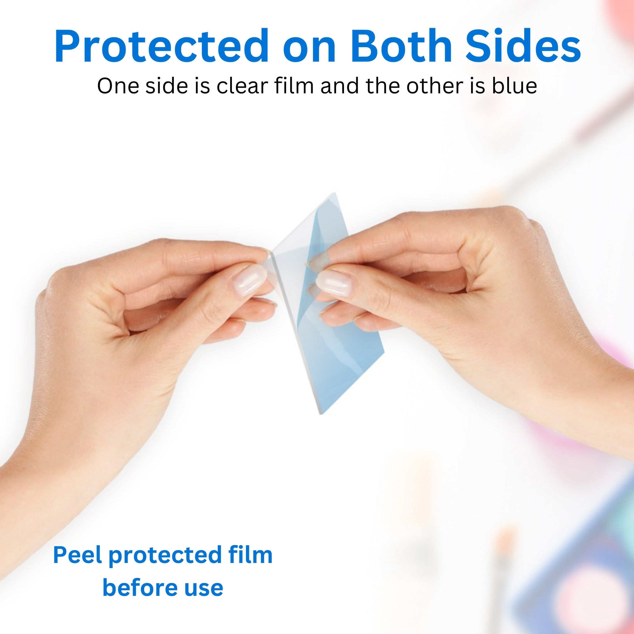 3" Clear Craft Squares — 12-Pack PETG Blanks for crafters, schools and studios
