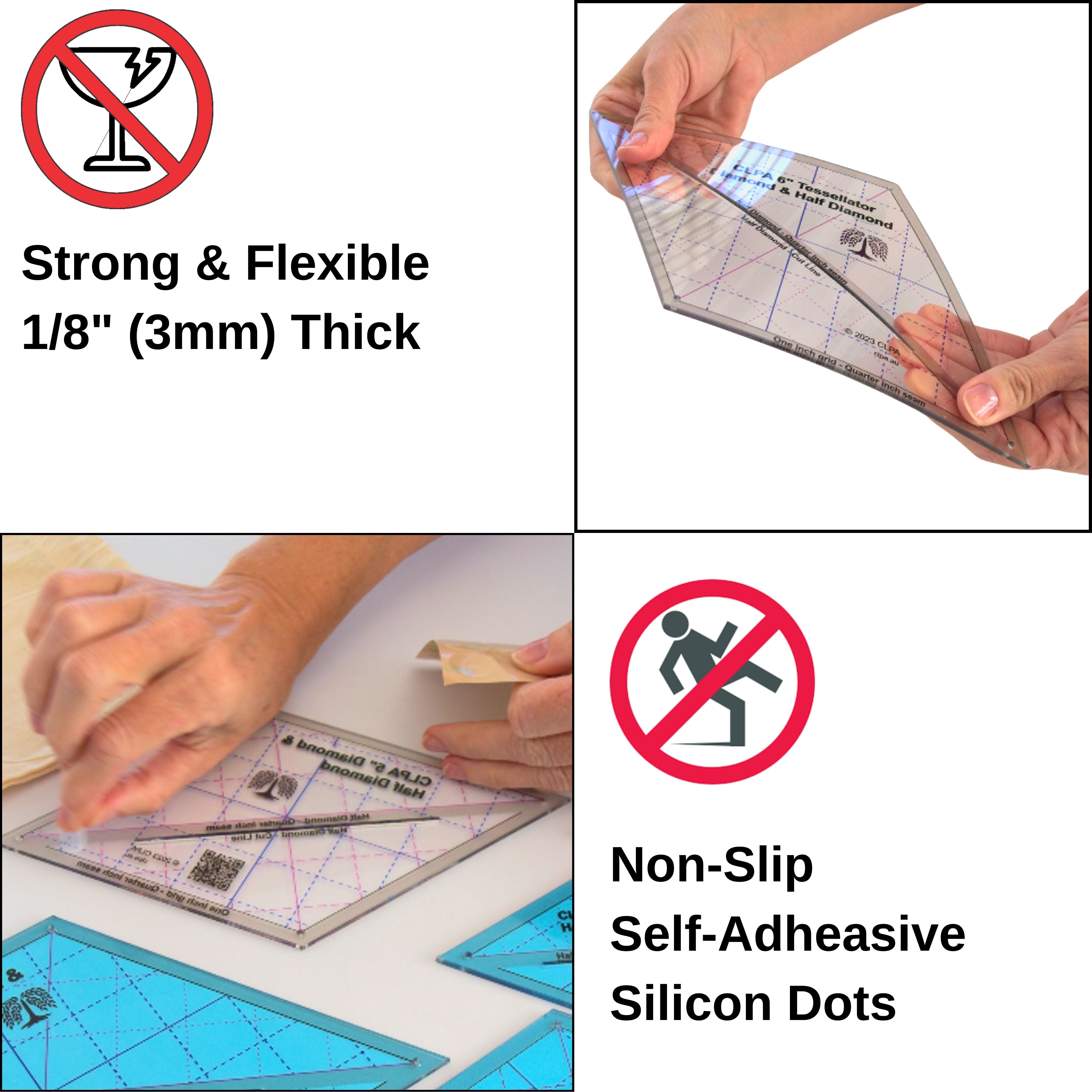 6" Diamond Quilting Template compatibility and use cases