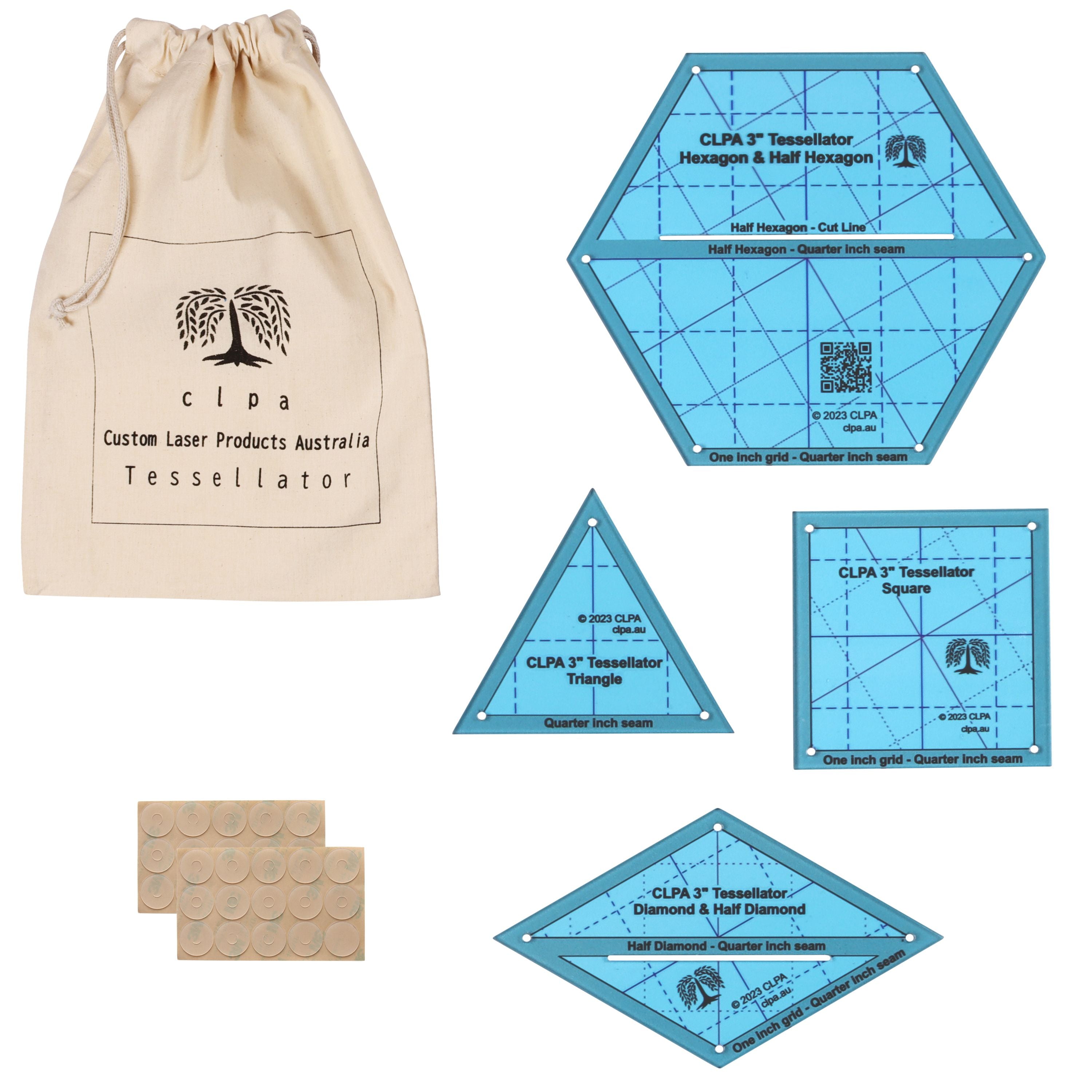 3" Tessellator Quilting Template — primary product image