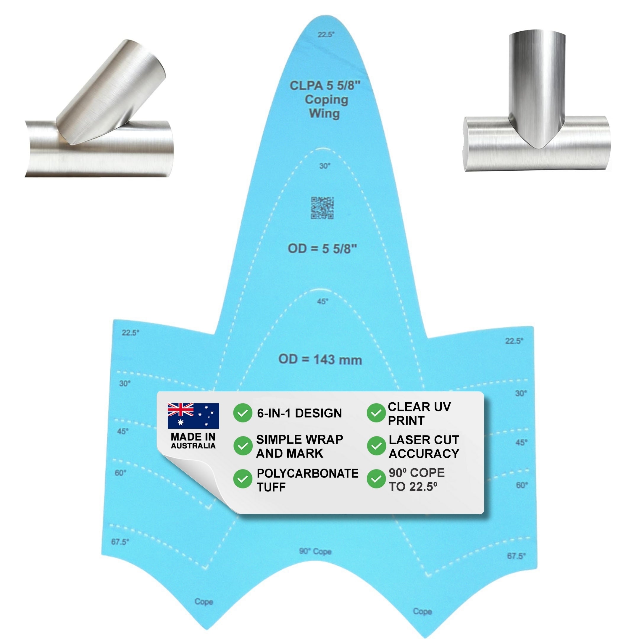 5-5/8" OD Coping Wing — primary product image alternative