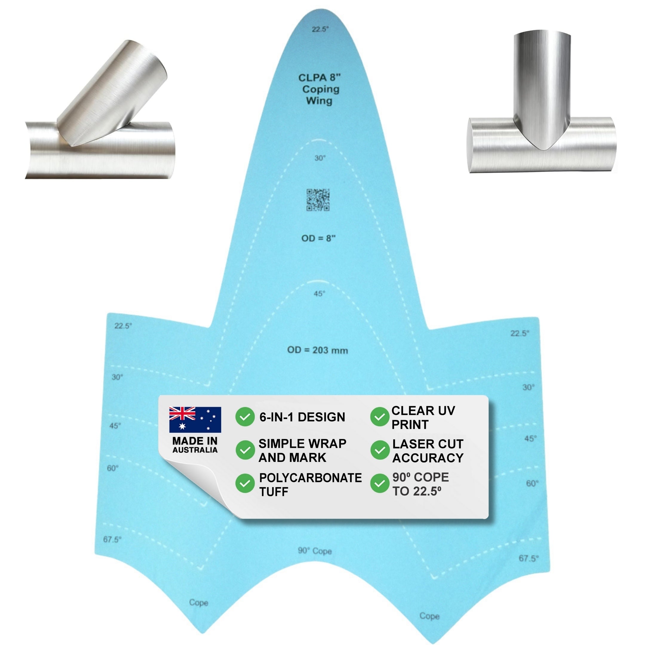 8" OD Coping Wing — primary product image alternative