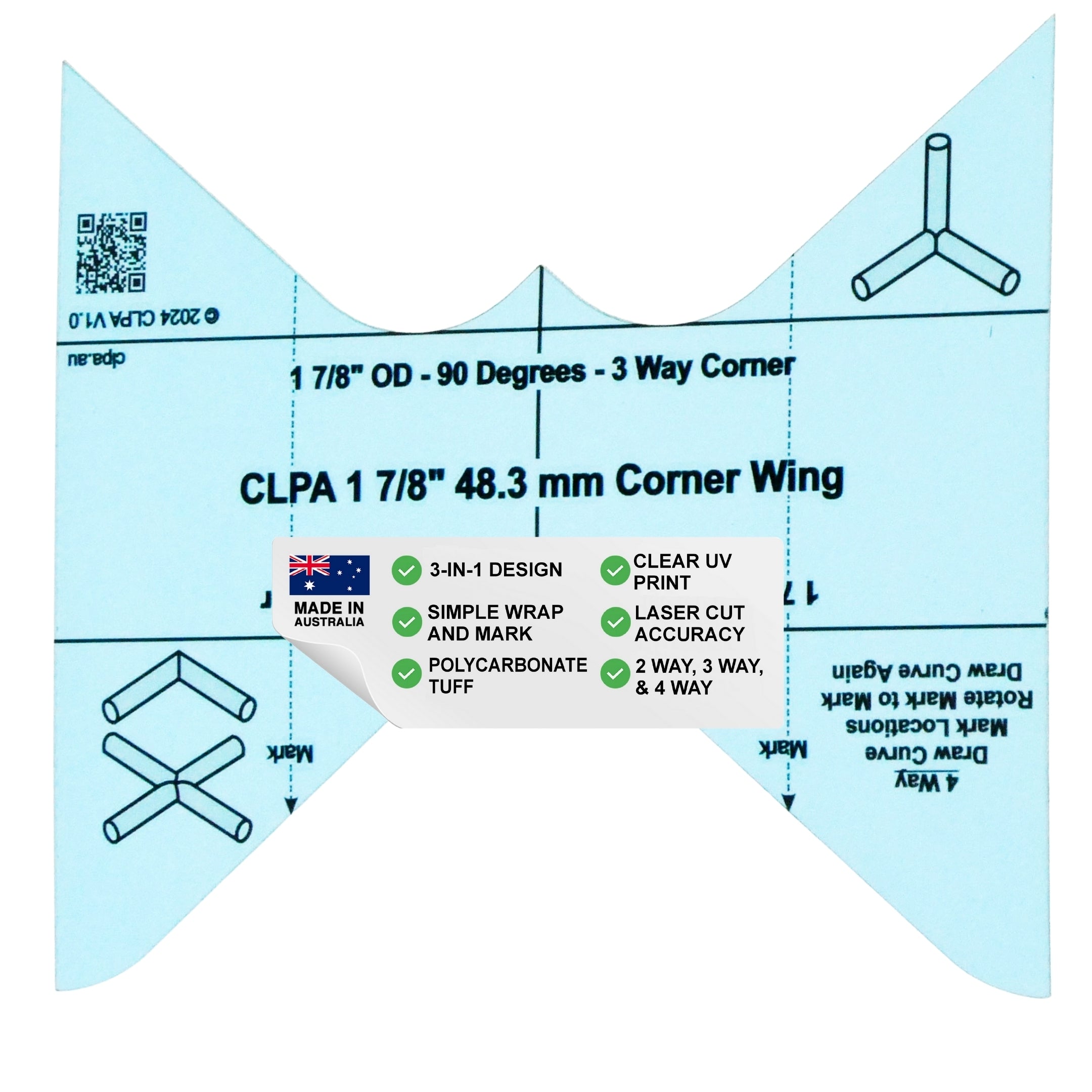 Corner Wing — 1-7/8" OD Pipe — primary product image