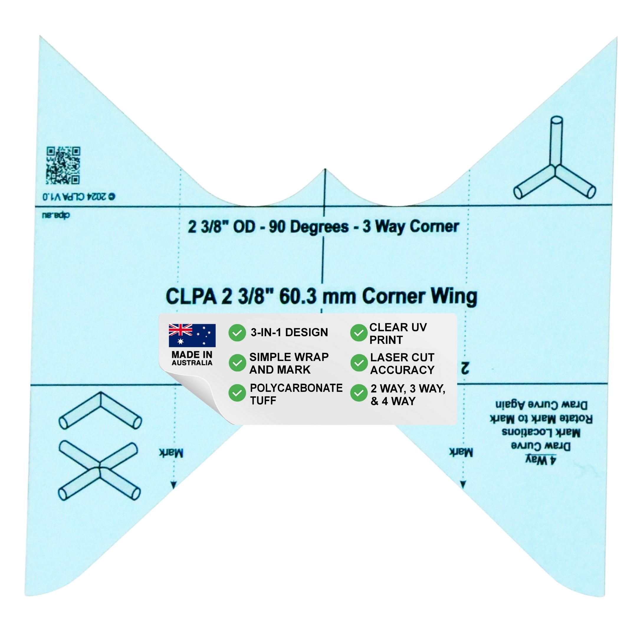 Right Angle Corner Wing -  2 3/8"