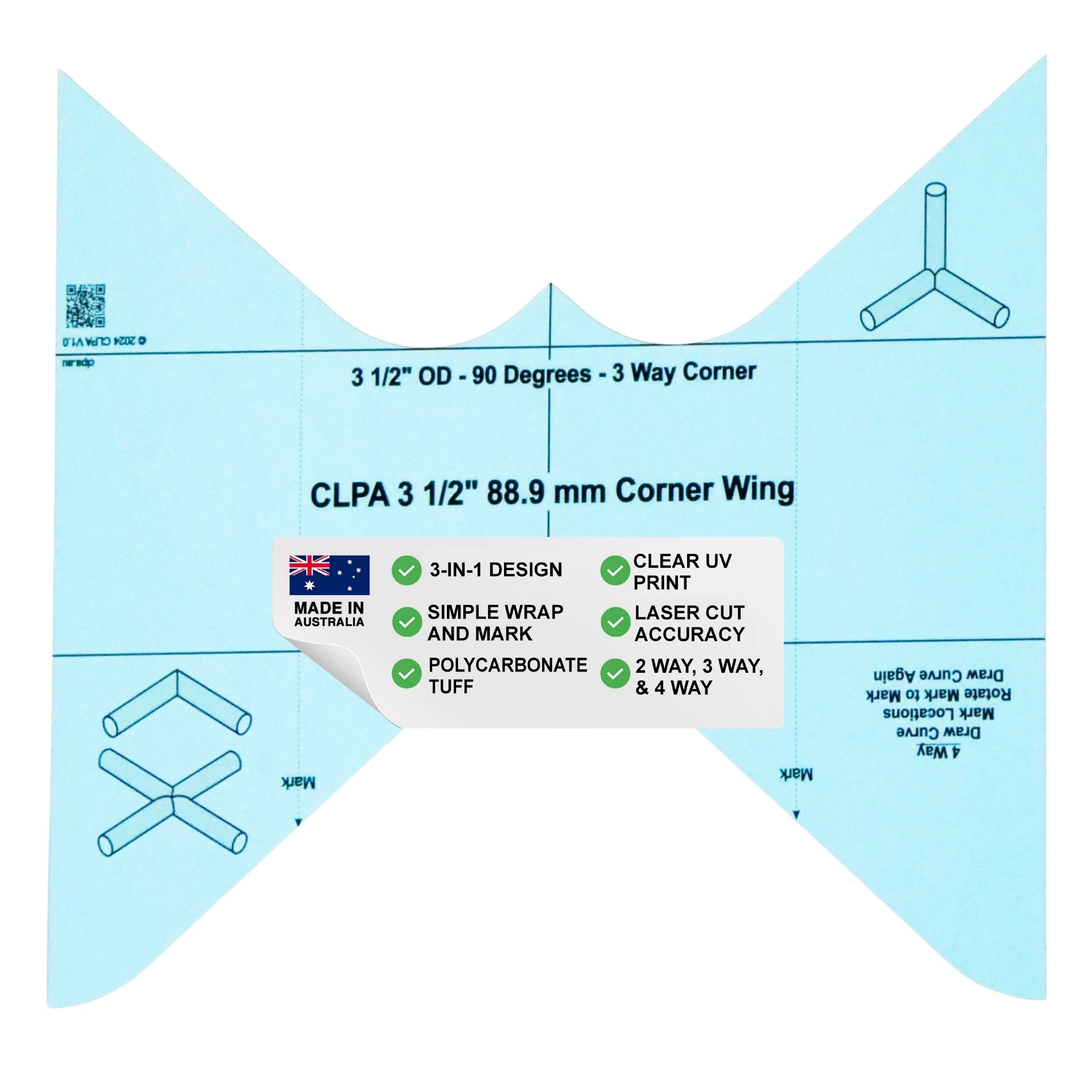 Corner Wing — 3-1/2" OD Pipe — primary product image
