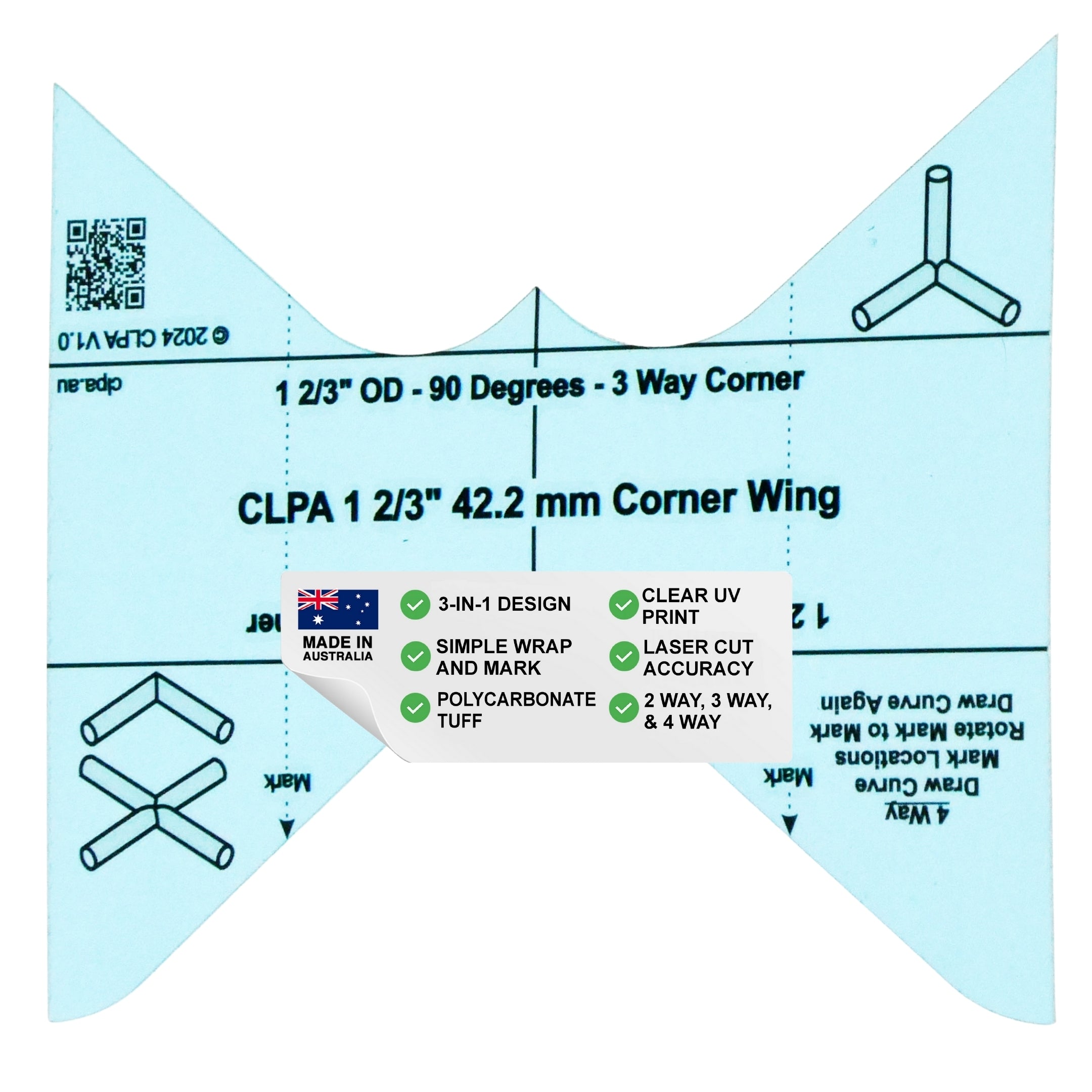 Corner Wing — 1-2/3" OD Pipe — primary product image