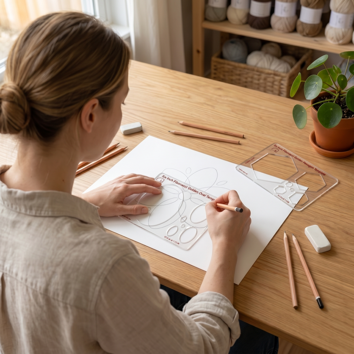 CLPA 6" Oval Stencil Template — Golden Ratio