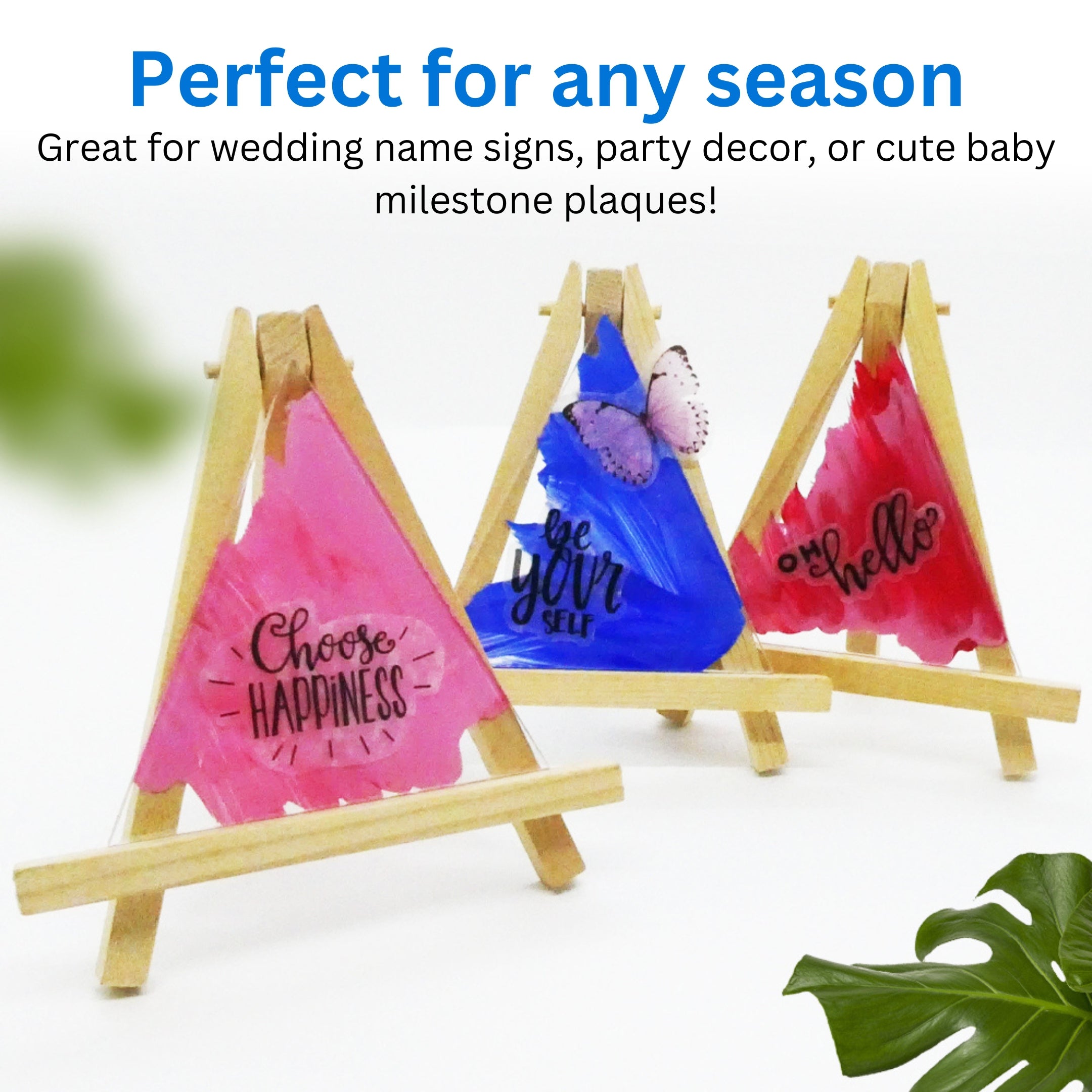 3.75" Clear Craft Triangles in use — clear PETG craft blank