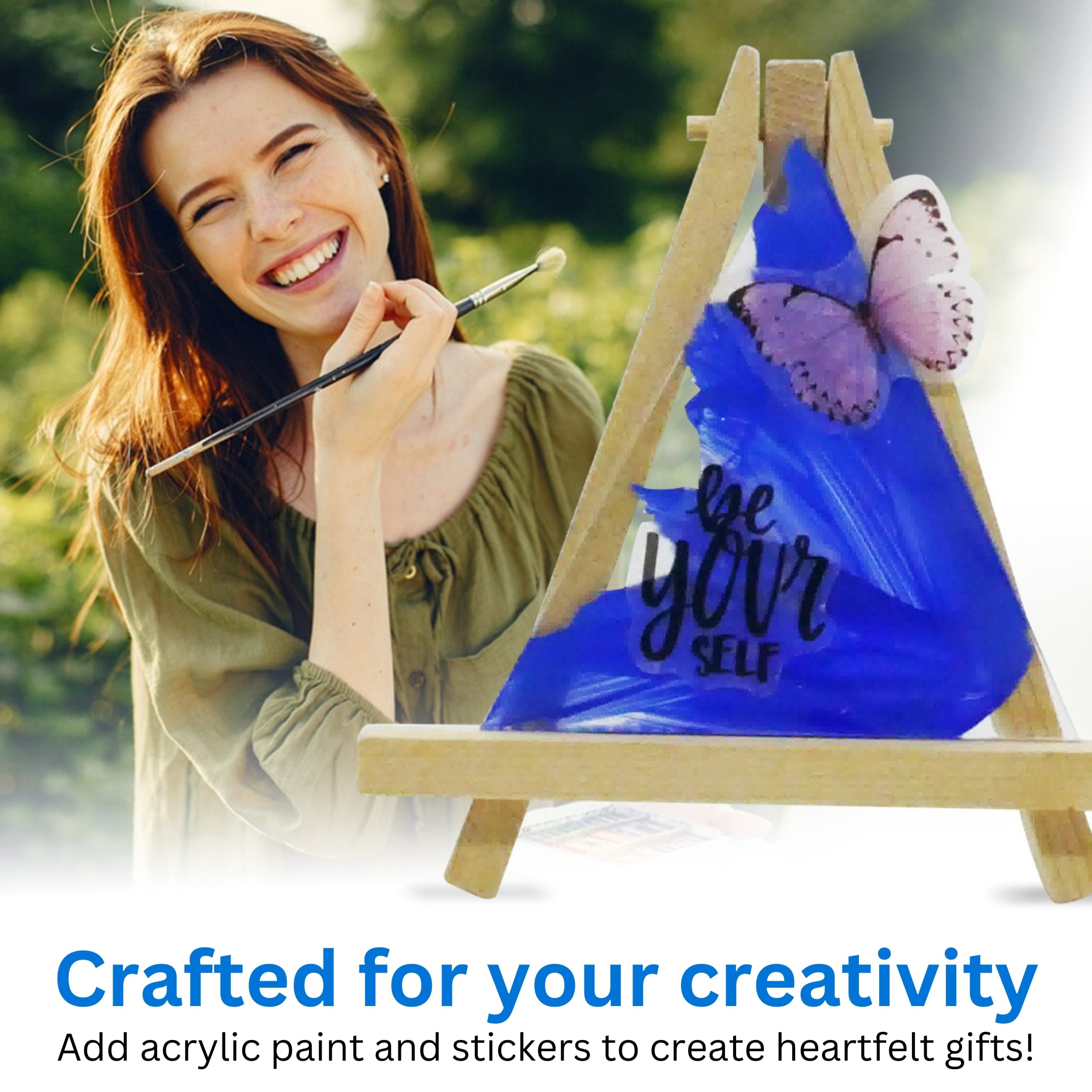 3.75" Clear Craft Triangles key features and 12-pack for resin, sublimation and painting projects