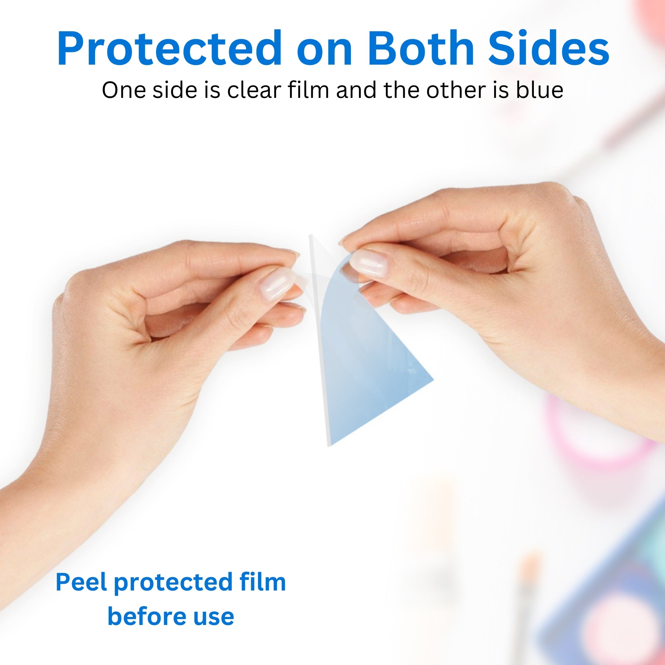 3.75" Clear Craft Triangles for crafters, schools and studios
