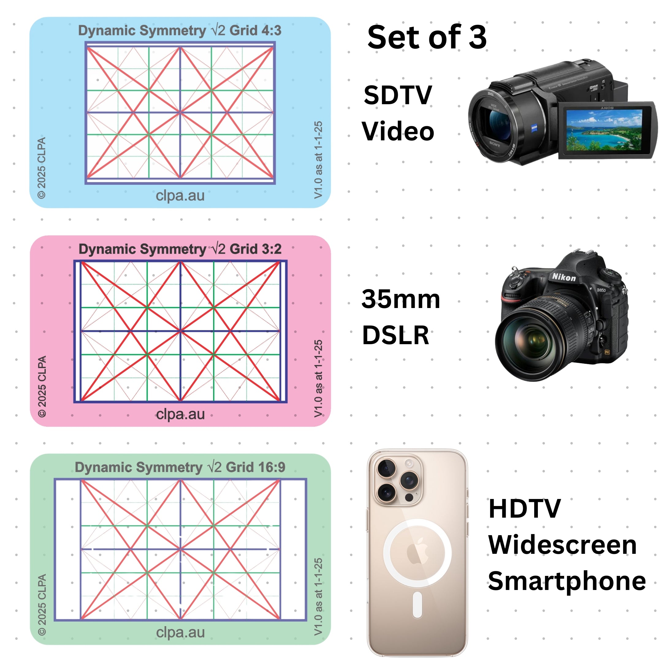 Dynamic Symmetry Root 2 Viewfinder in use — photographic composition viewfinder