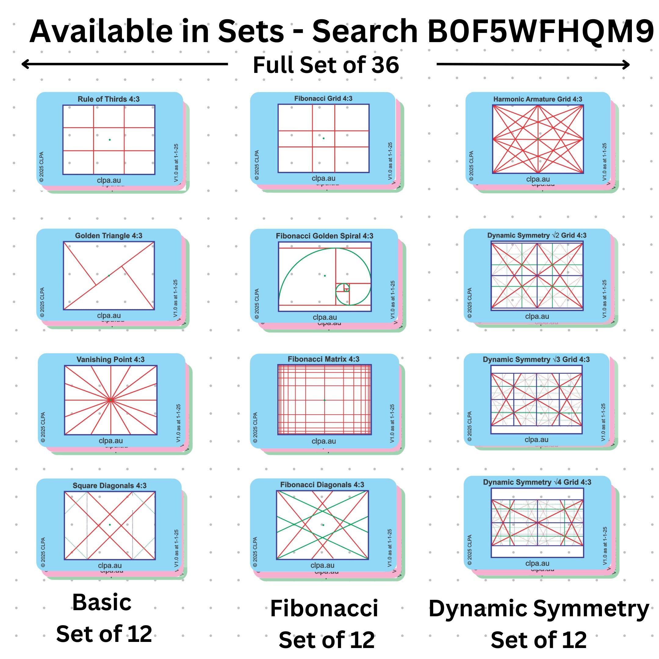Dynamic Symmetry Root 3 Viewfinder for photographers, artists and filmmakers