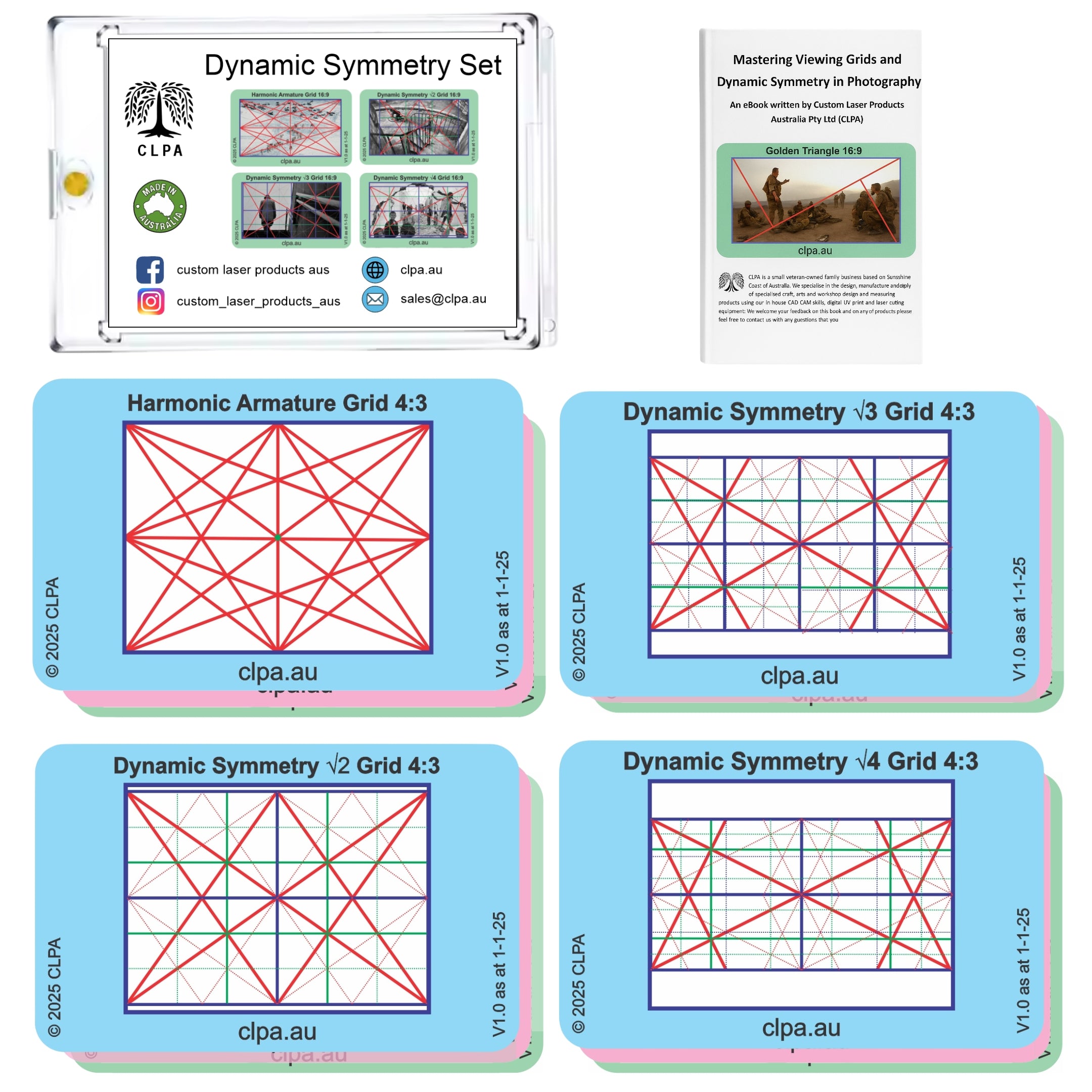 Photographic Viewfinder Set — Dynamic Symmetry — primary product image