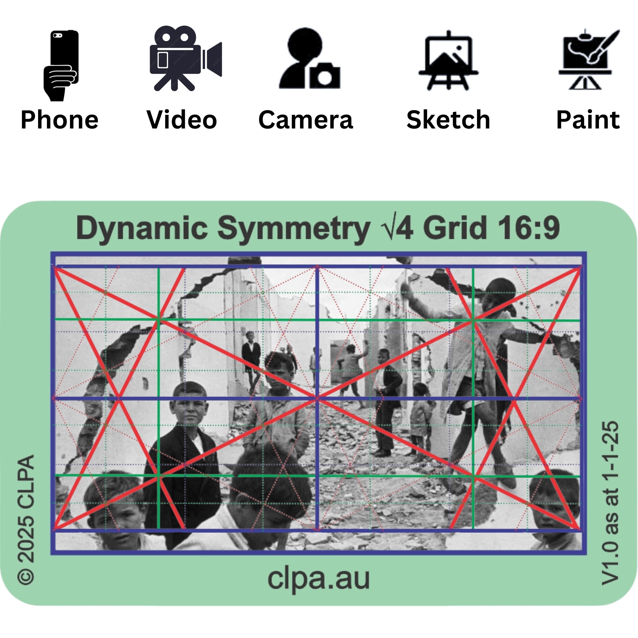 Photographic Viewfinder Set — Dynamic Symmetry for photographers, artists and filmmakers