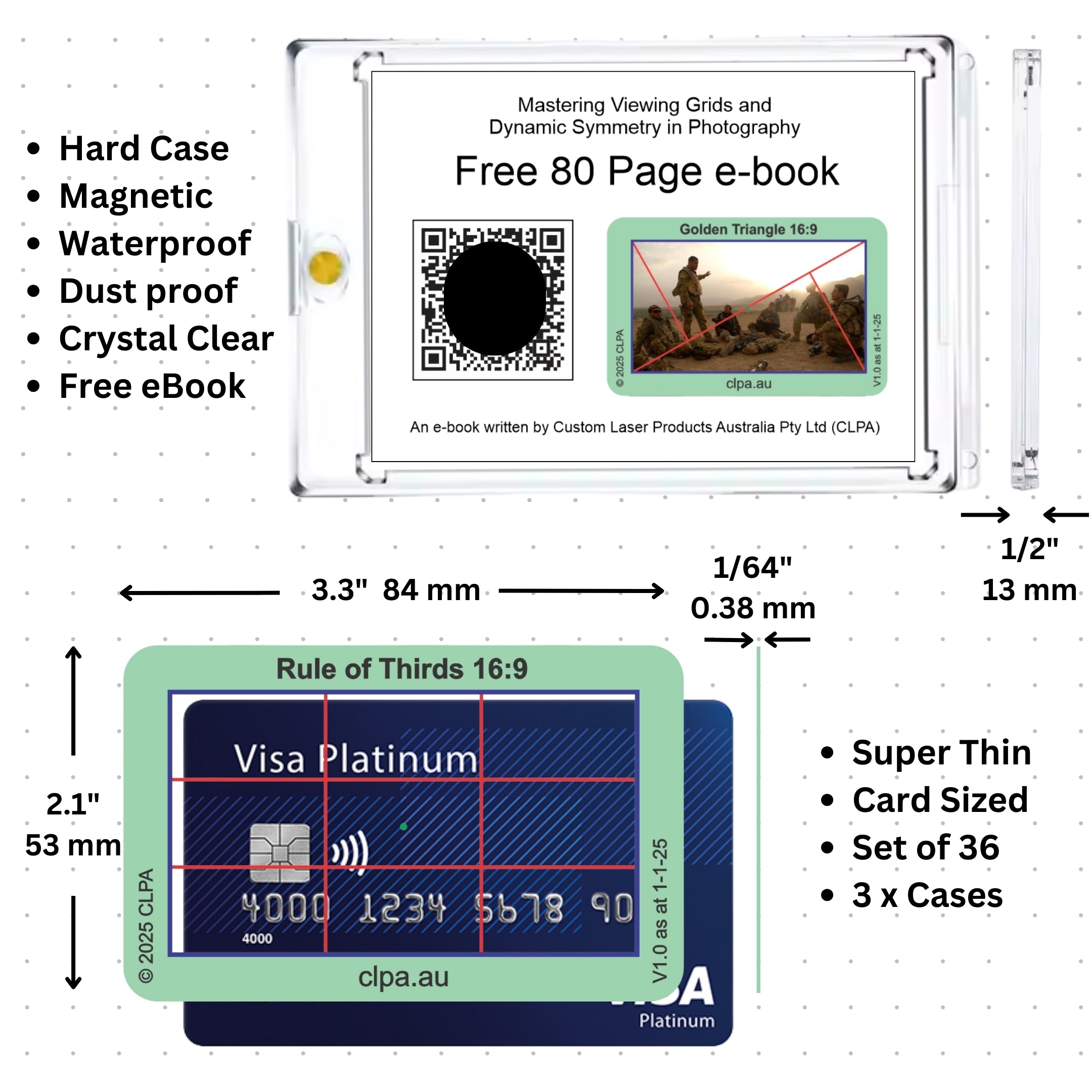 Photographic Viewfinder Set — Mobile 16:9 compatibility and use cases