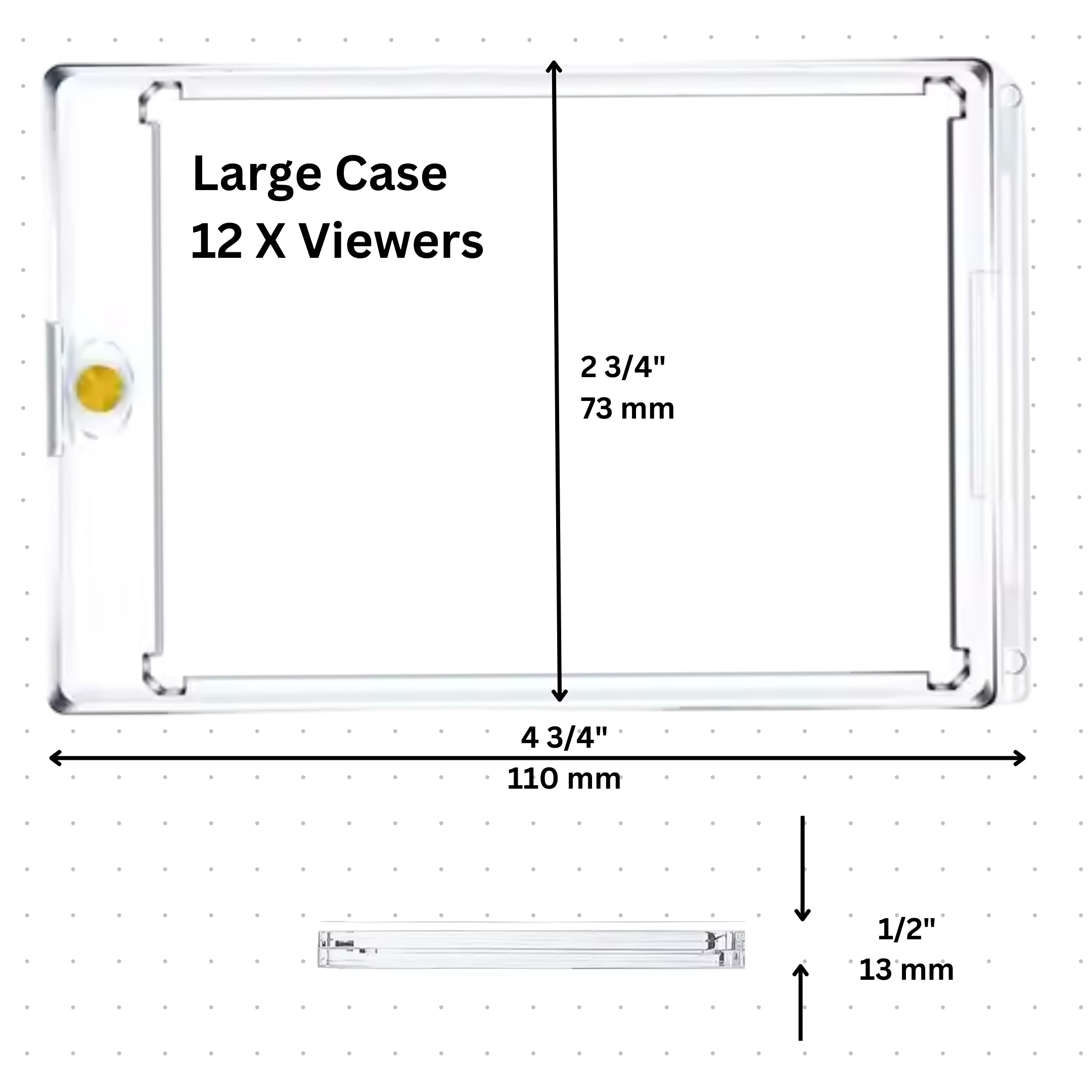 Photographic Viewfinder Case — Large in use — photographic composition viewfinder