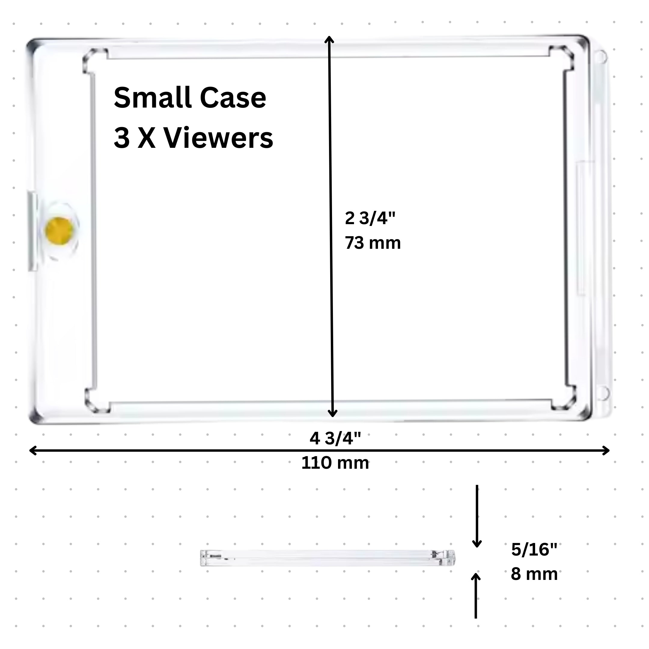 Photographic Viewfinder Case — Small in use — photographic composition viewfinder