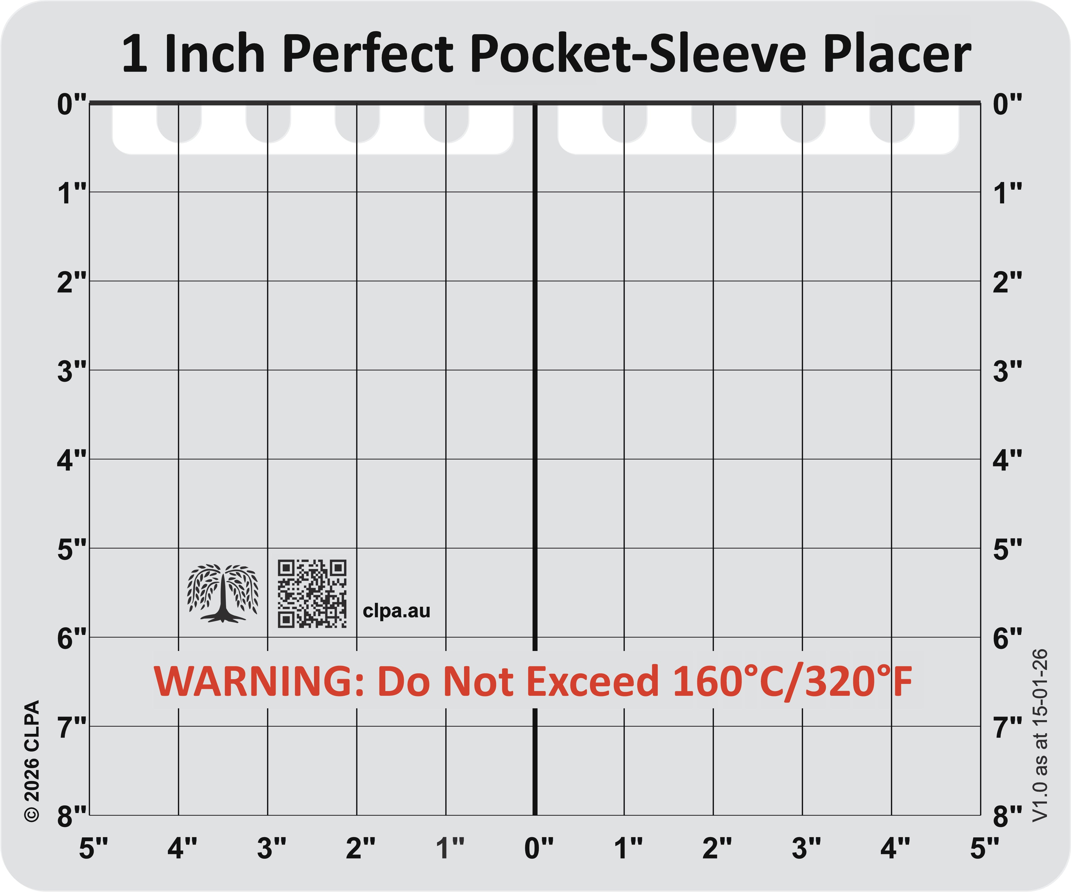 CLPA Pocket and Sleeve Placement Guide — Heat-Safe to 320°F